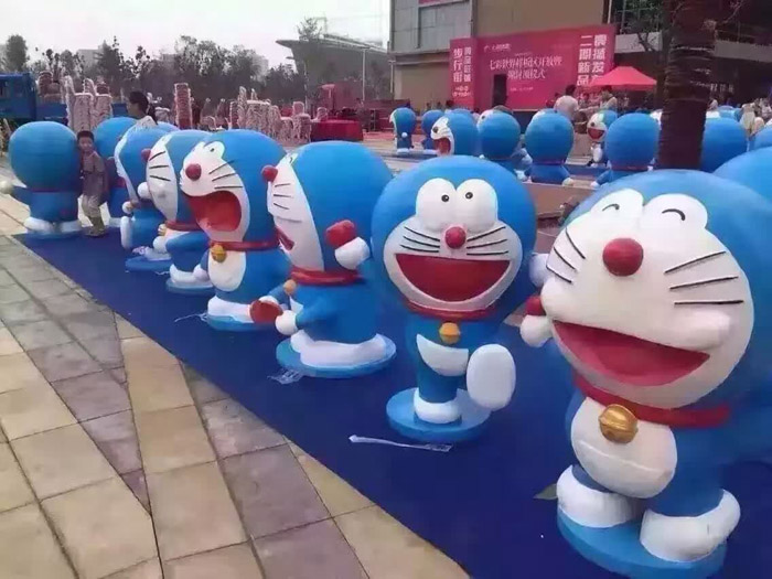 卡通动漫雕塑：哆啦A梦